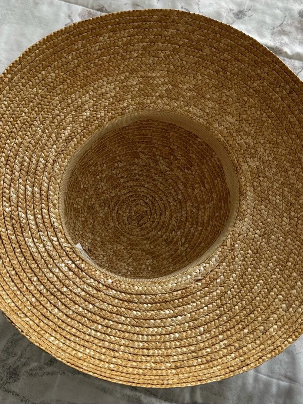 I Shalom Co 100% Straw Sun Hat with Black Bow beach summer vacation rodeo casual